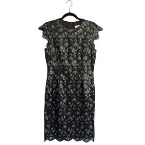 Katherine Kelly Geometric Sequin Dress
